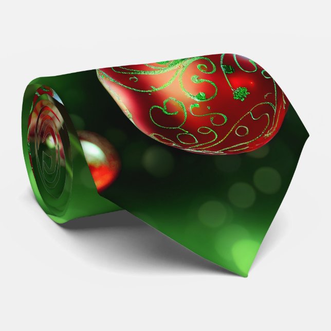 Gravata Enfeites de natal rico (Rolled)