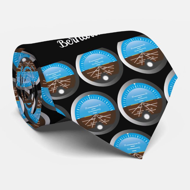 Gravata Engenheiro de Voo do Piloto de Avião (Rolled)