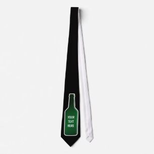 Gravata engraçada de garrafa de cerveja para even