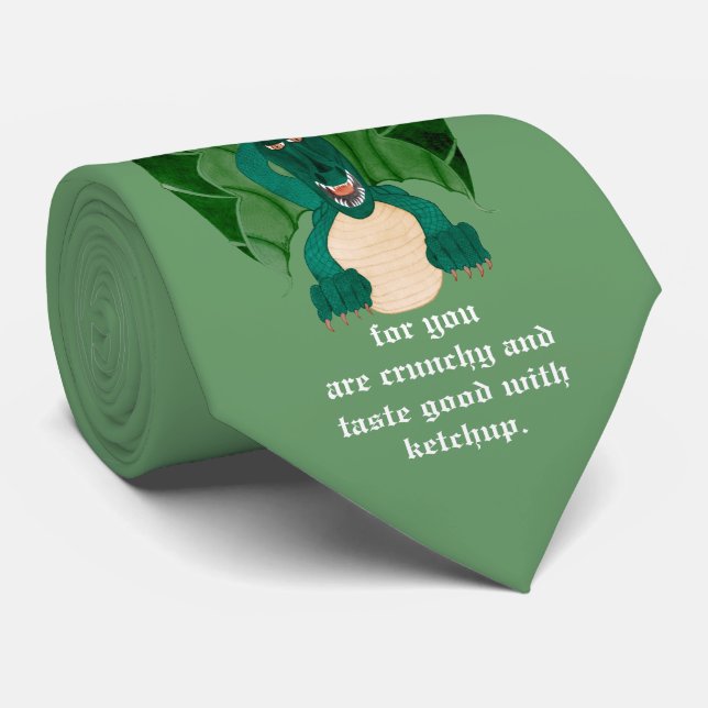 Gravata Engraçado Dragon (Rolled)