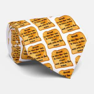 Gravata Engraçado. Pão é como o sol.