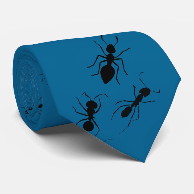 Gravata Entomologista Pest Control Black Army Ants (Rolled)