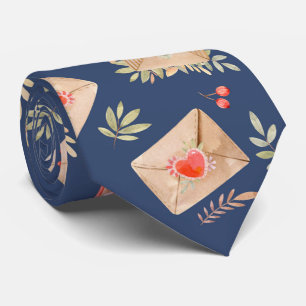 Gravata Envelopes com Corações