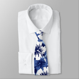 Gravata Epic Floral Hibiscus Hawaiian Impresso em Dois Lad