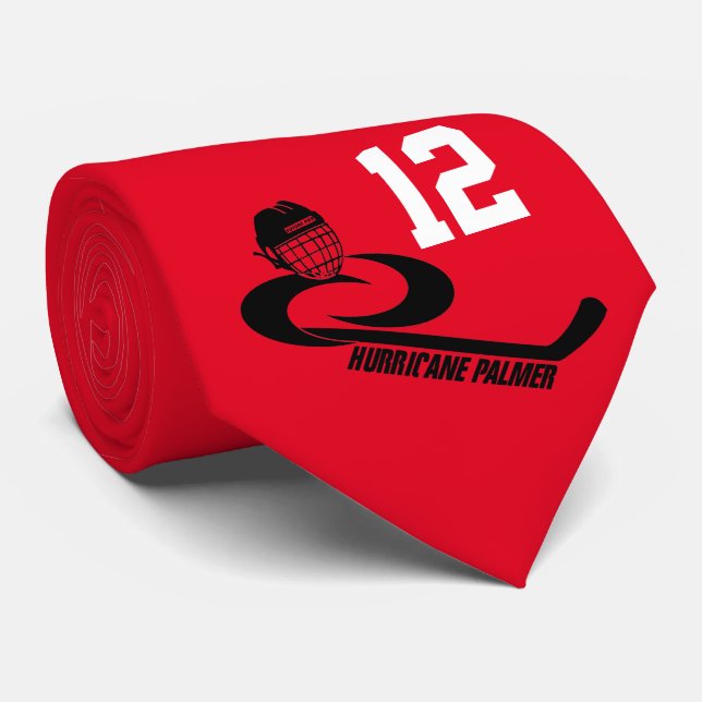 Gravata Equipa de hóquei personalizada PALMER da juventude (Rolled)