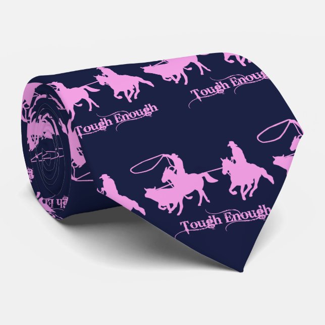 Gravata Equipe de Cowboys do Rodeio Ocidental A Cortar O S (Rolled)