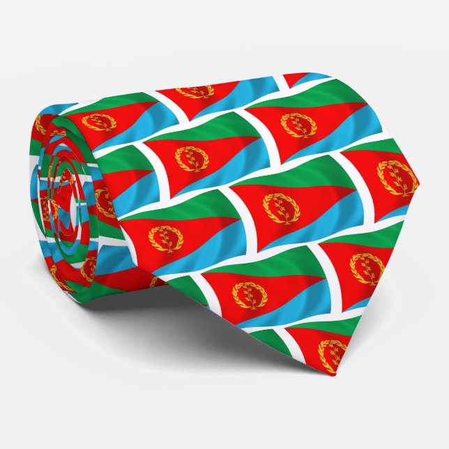 Gravata Eritreia Flag Tie (Rolled)