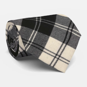 Gravata Erskine Black and White Original Scottish Tartan
