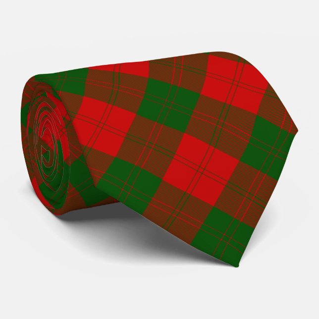 Gravata Erskine tartan red xadrez (Rolled)
