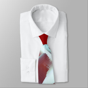 Gravata Esbranquiçado a vermelho esmagamento da ampliação