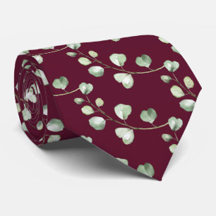Gravata Escala de Fundo de Cor Personalizada Eucalyptus Ve