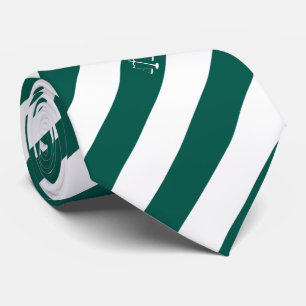 Gravata Escala verde de justiça das listras das iniciais