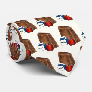 Gravata Escola Brown Bag Almoçar Leite Professora De Carto