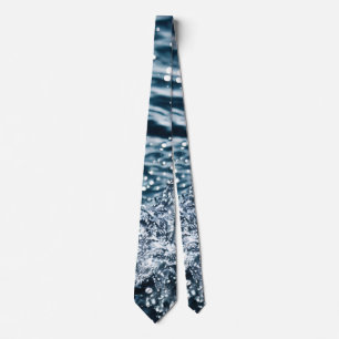 Gravata Esgancho de água com gota em azul aqua