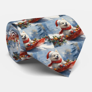 Gravata Eskimo americano no Sledge Deixe nevar o Natal