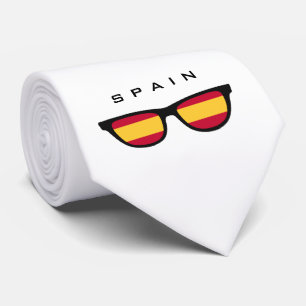 Gravata Espanha Sombras de texto personalizado e gravação