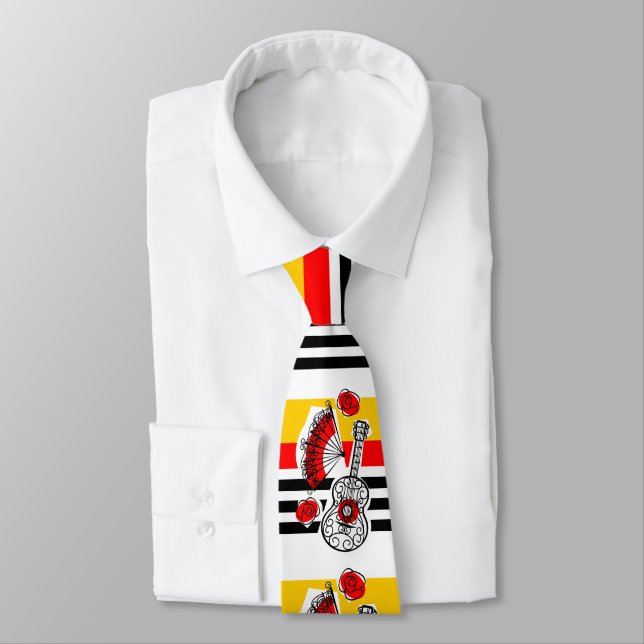 Gravata Espanhol Souvenirs Classic Stripe tie (Amarrado)