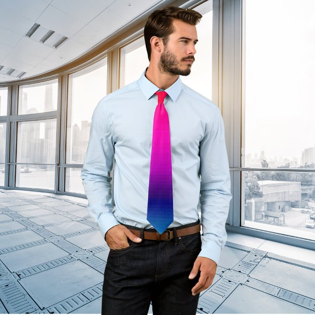 Gravata Espectro de Cores Horizontais - 4 (Spectrum of Horizontal Colors - 4 Neck Tie Necktie Neckwear sunset rainbow accessories formalwear)