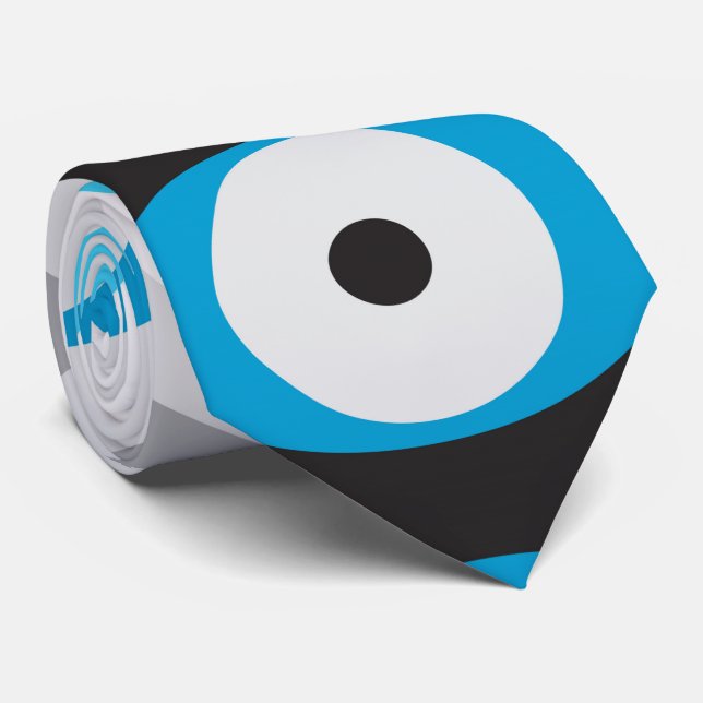 Gravata Espelhos azuis e cinzentos de Mau grego (Rolled)