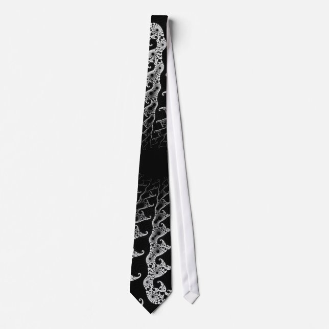 Gravata Espirais Fractais Psicodélicos: Necktie (Frente)