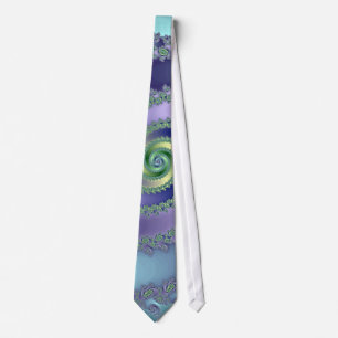 Gravata Espiral azul/verde (laço)