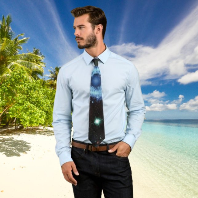 Gravata Espiral Celestial Galáxia Nebulosa Cluster Stars S (Criador carregado)