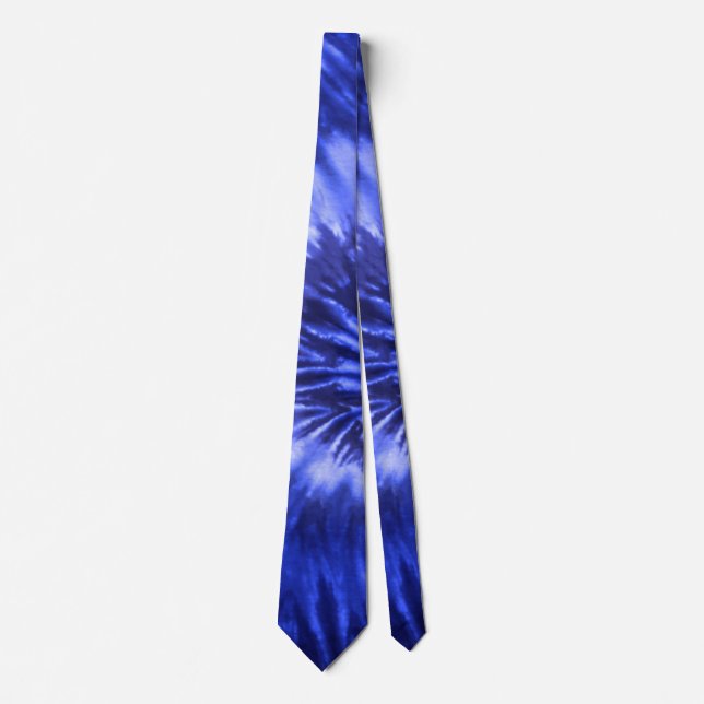 Gravata Espiral Tie-Dye - Azul (Frente)
