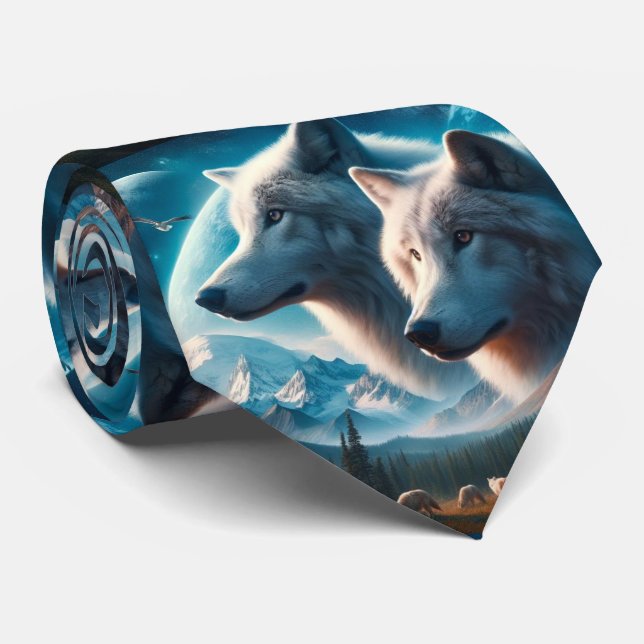 Gravata Espírito dos Lobos  Masculino  (Rolled)