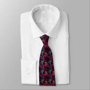 Gravata Esplendor Vitoriano: Design Floral Exquisita