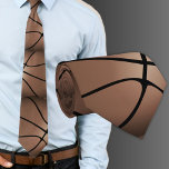 Gravata Esportes de basquetebol<br><div class="desc">Tinta do pescoço de basquetebol. Excelente para um jogador de basquete,  treinador de basquete ou fã de basquete.</div>