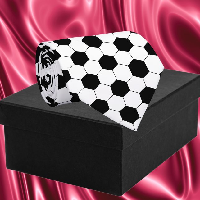 Gravata Esportes de Espetáculos de Estilo de Futebol (Soccer Ball Pattern Sports Neck Tie)