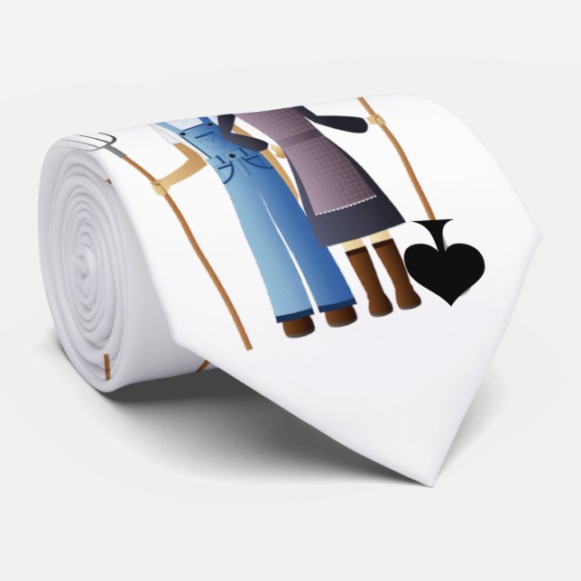 Gravata Esposa do fazendeiro Rainha de Espadas Thunder_Cov (Rolled)