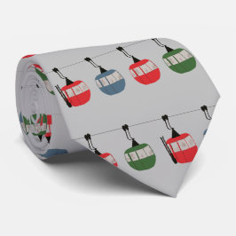 Gravata Esquiador de Ilustração do Elevação de Esqui de Na