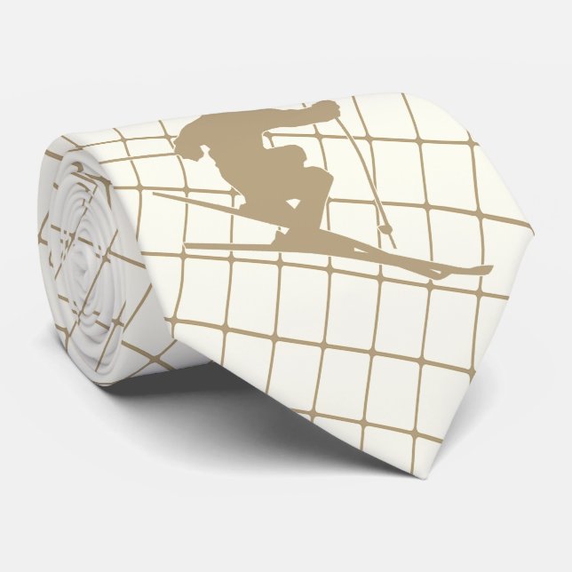 Gravata Esquiador de Neve no Coletor de Tan (Rolled)