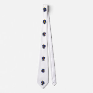 Gravata Estado de Massachusetts Flag Design