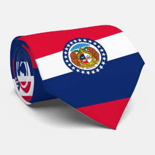 Gravata Estado do Missouri Flag Design