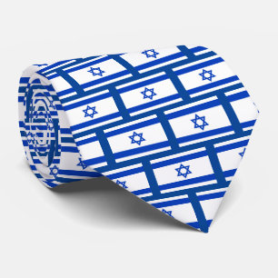 Gravata Estado judeu de bandeira israelita