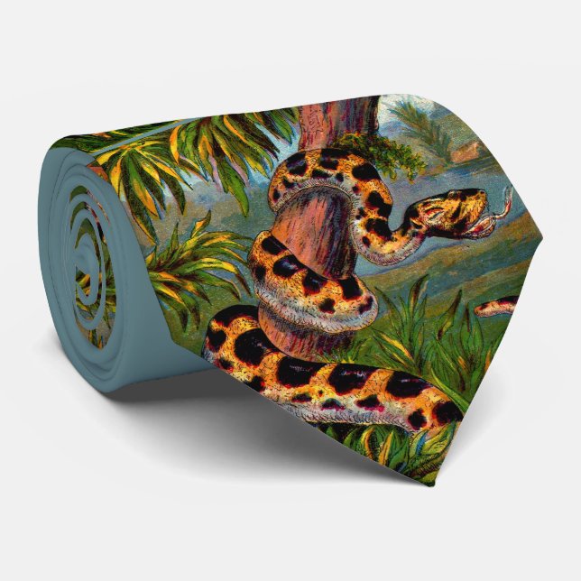 gravata estampa de cobra (Rolled)