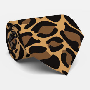 Gravata Estampa de Leopardo Retro para Padrinhos de Casame