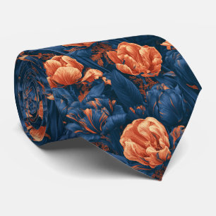 Gravata Estampada de Tulipa para Pai Noivo no Casa