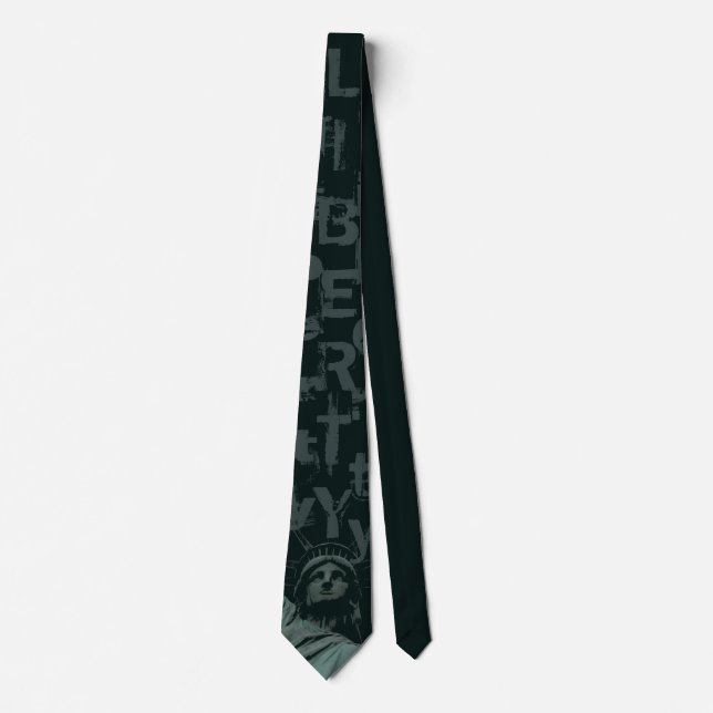 Gravata Estátua da Liberdade Tie NY City Souvenir Necktie (Frente)