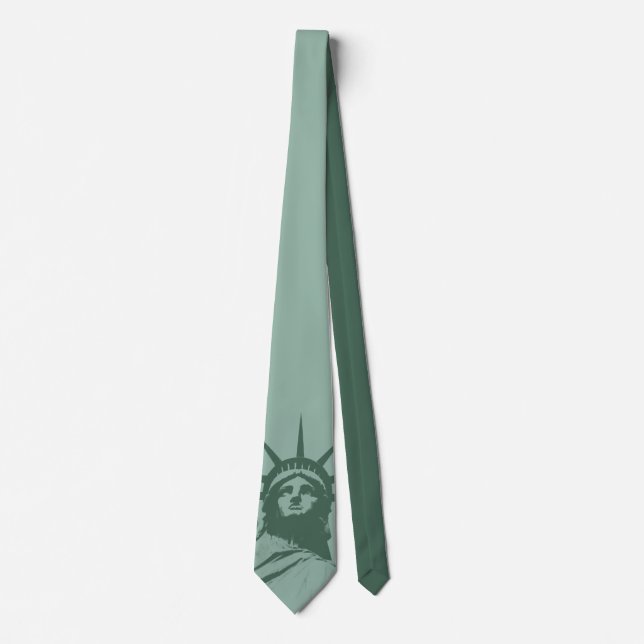 Gravata Estátua da Liberdade Tie NY City Souvenir Necktie (Frente)