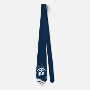 Gravata Estátua de Liberty Tie NY City Souvenir Necktie
