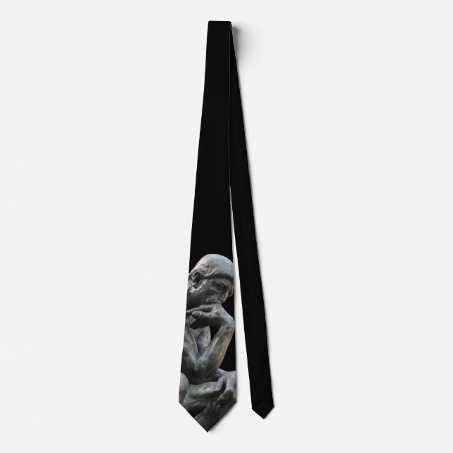 Gravata Estátua Pensador (Frente)