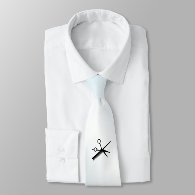 Gravata Esteticista Design Azul (Amarrado)