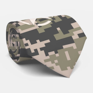 Gravata Estilo de Camo Digital Decal com Estêncil Estelar