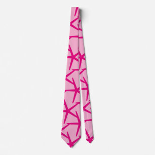 Gravata Estilo de Praia Náutica Rosa-Quente de Starfish Co
