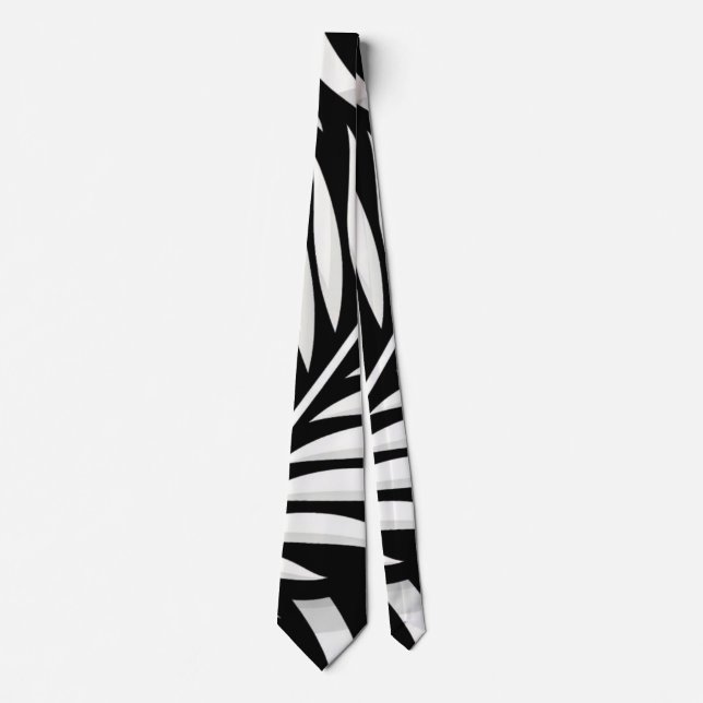Gravata Estilo Leaf Zebra Stripes (Frente)