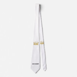 GRAVATA ESTILO MODERNO PERSONALIZÁVEL BRANCO VERIFICADO MA
