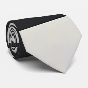 Gravata Estilo Monocromático Preto E Branco Do Quadro De V